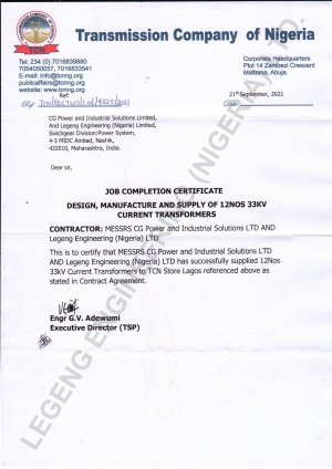 completion certificate